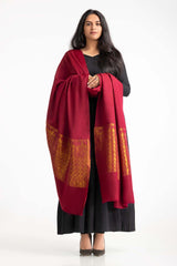 Maroon Blended Zari Shawl SH-24-120