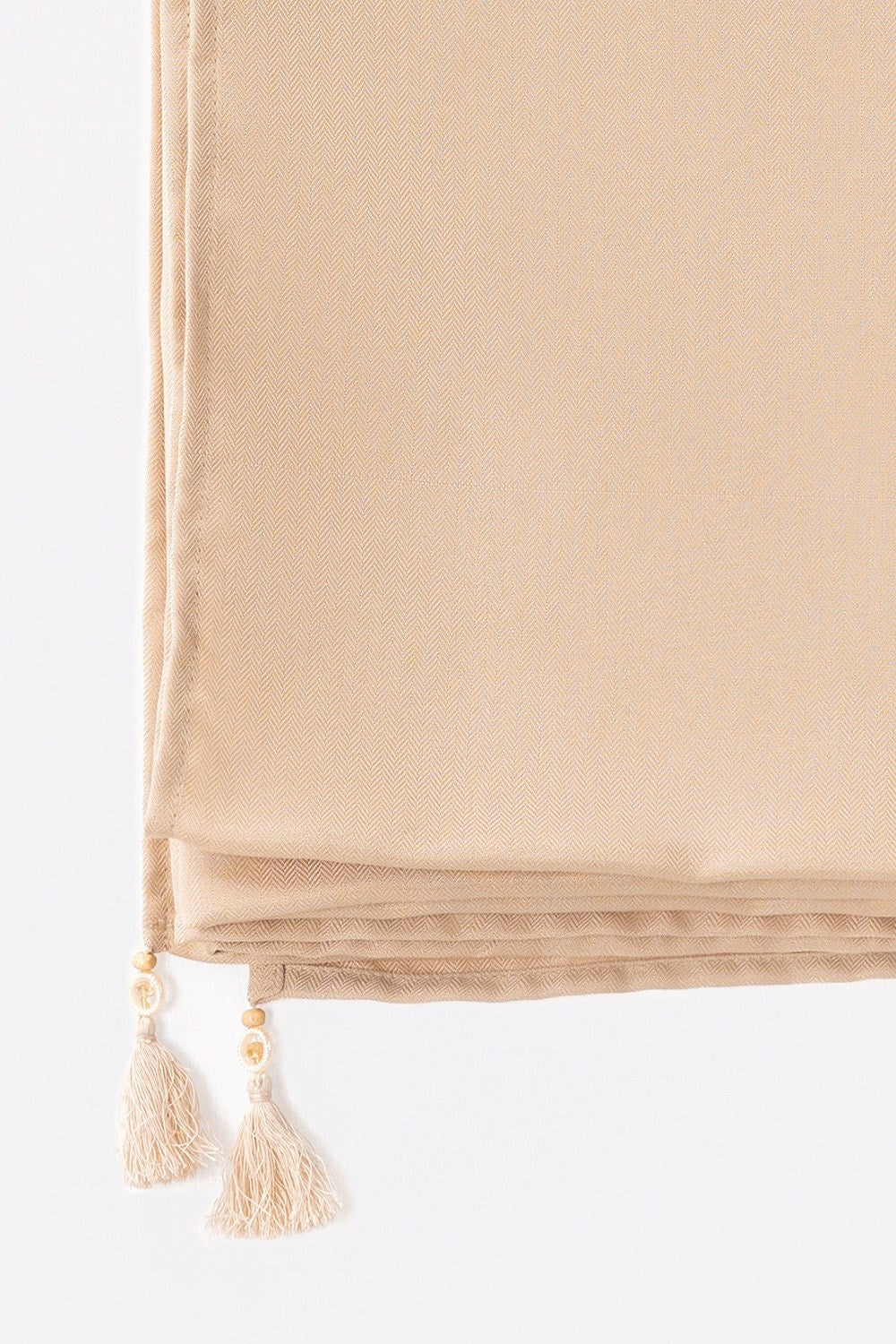 Beige Blended Embellished Shawl SH-24-93