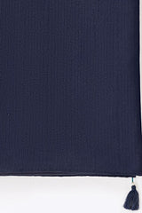 Blue Blended Embellished Shawl SH-24-94