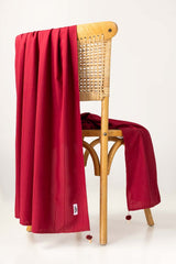 Plum Blended Embellished Shawl SH-24-96