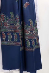 Blue Shawl With Hand Work SHAWL-22-61 B