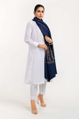 Blue Shawl With Hand Work SHAWL-22-61 B