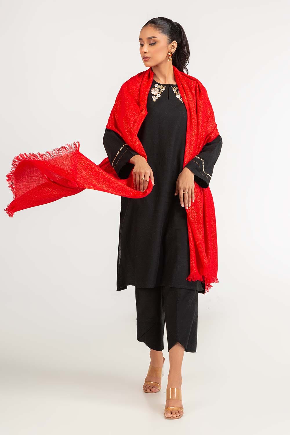 Red Moonlight Shawl-23-01 A