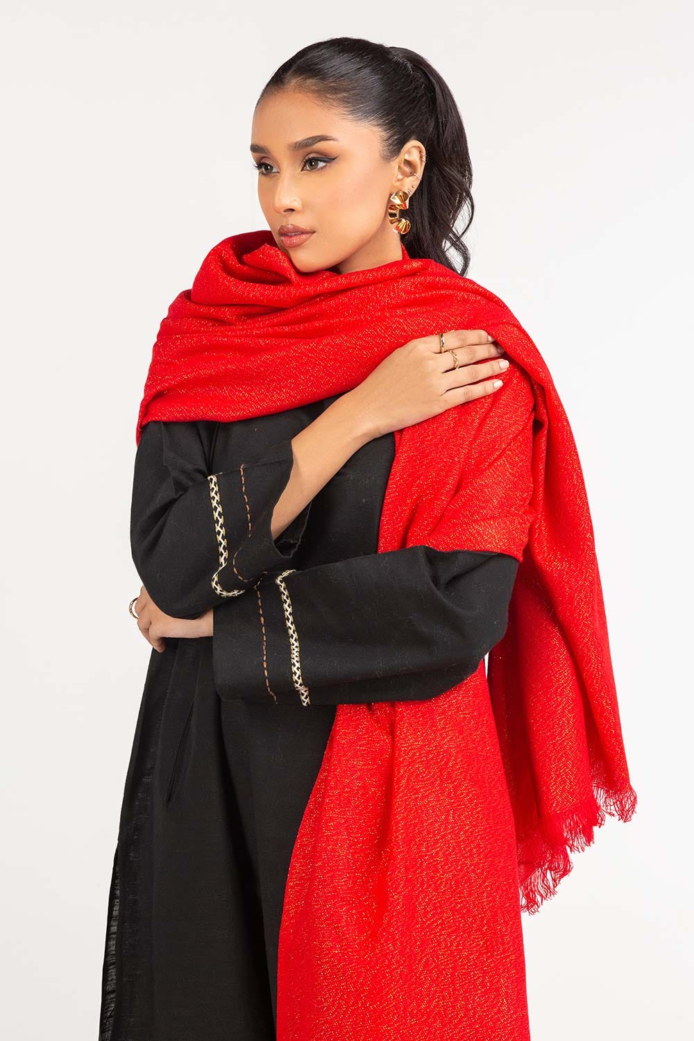 Red Moonlight Shawl-23-01 A