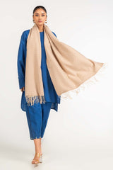 Light Pink Chevron Patterns Shawl-23-03 B