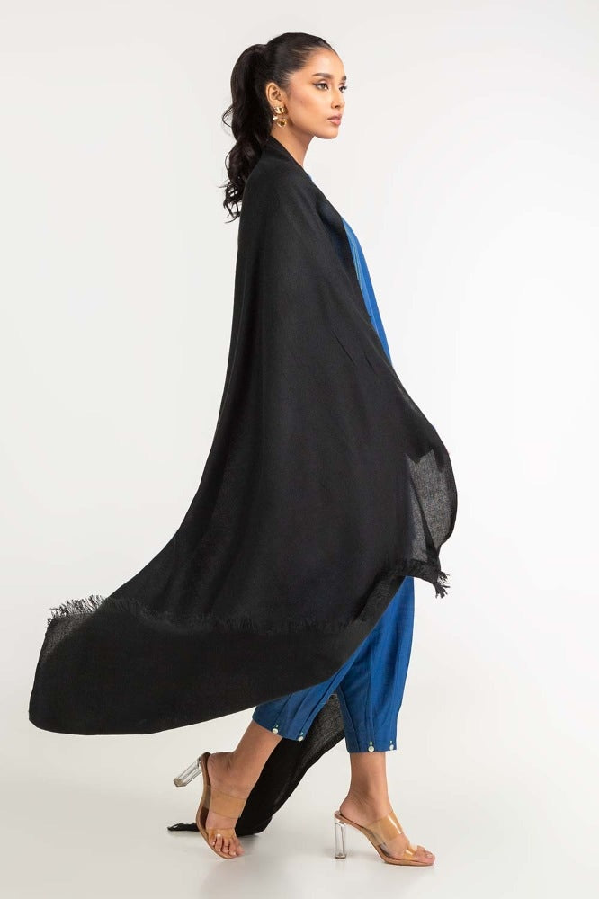 Black Plain Woolen Khadi