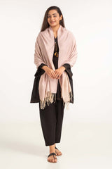 Pink Leaf Pattern Shawl-23-37 A