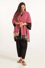 Red Small Chevron Shawl-23-38 B