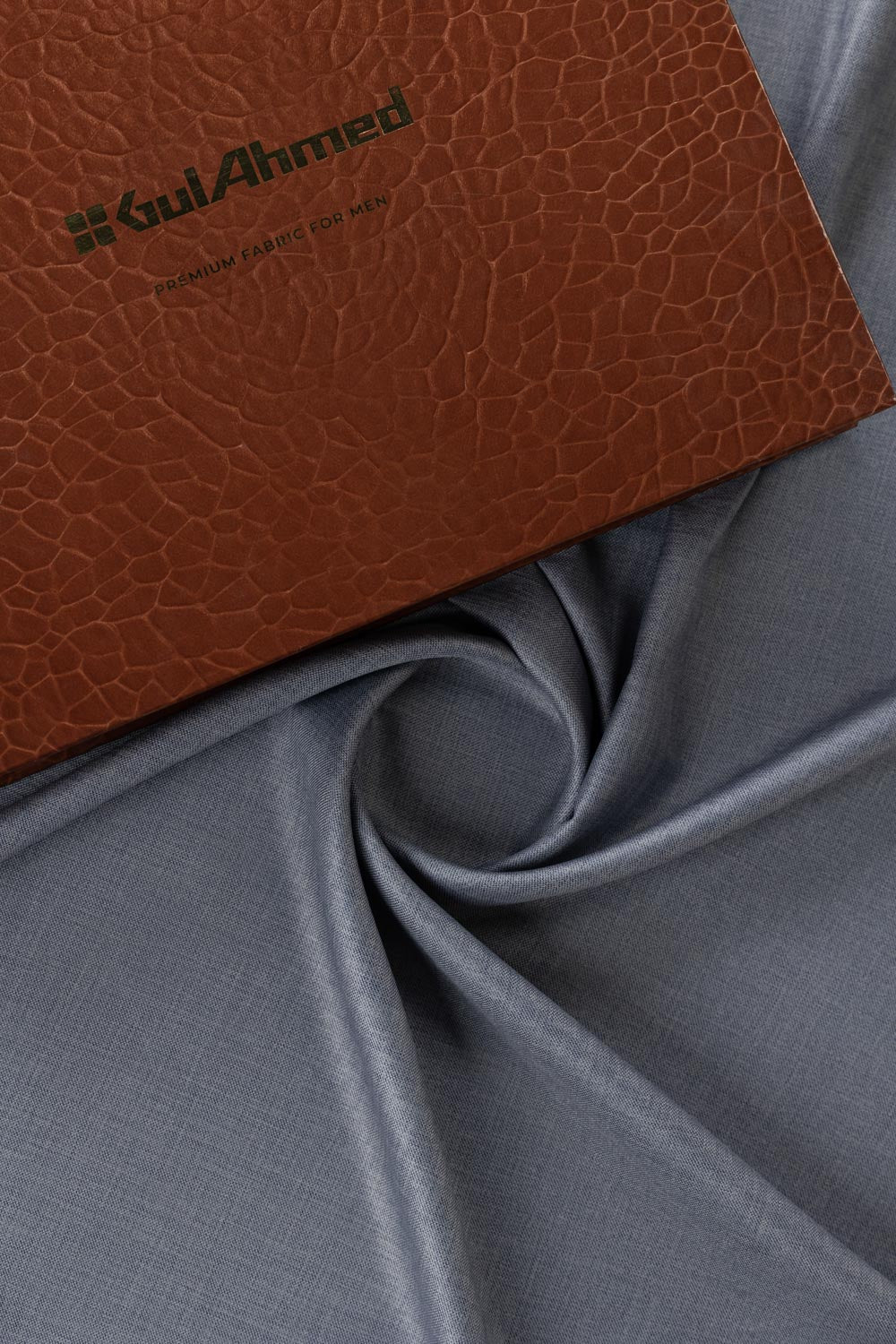 Silver Knight Unstitched Fabric Blended with Gift Box
