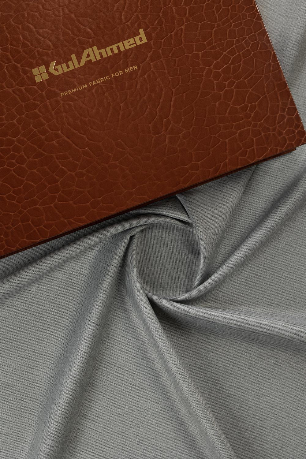 Silver Knight Unstitched Fabric Blended with Gift Box