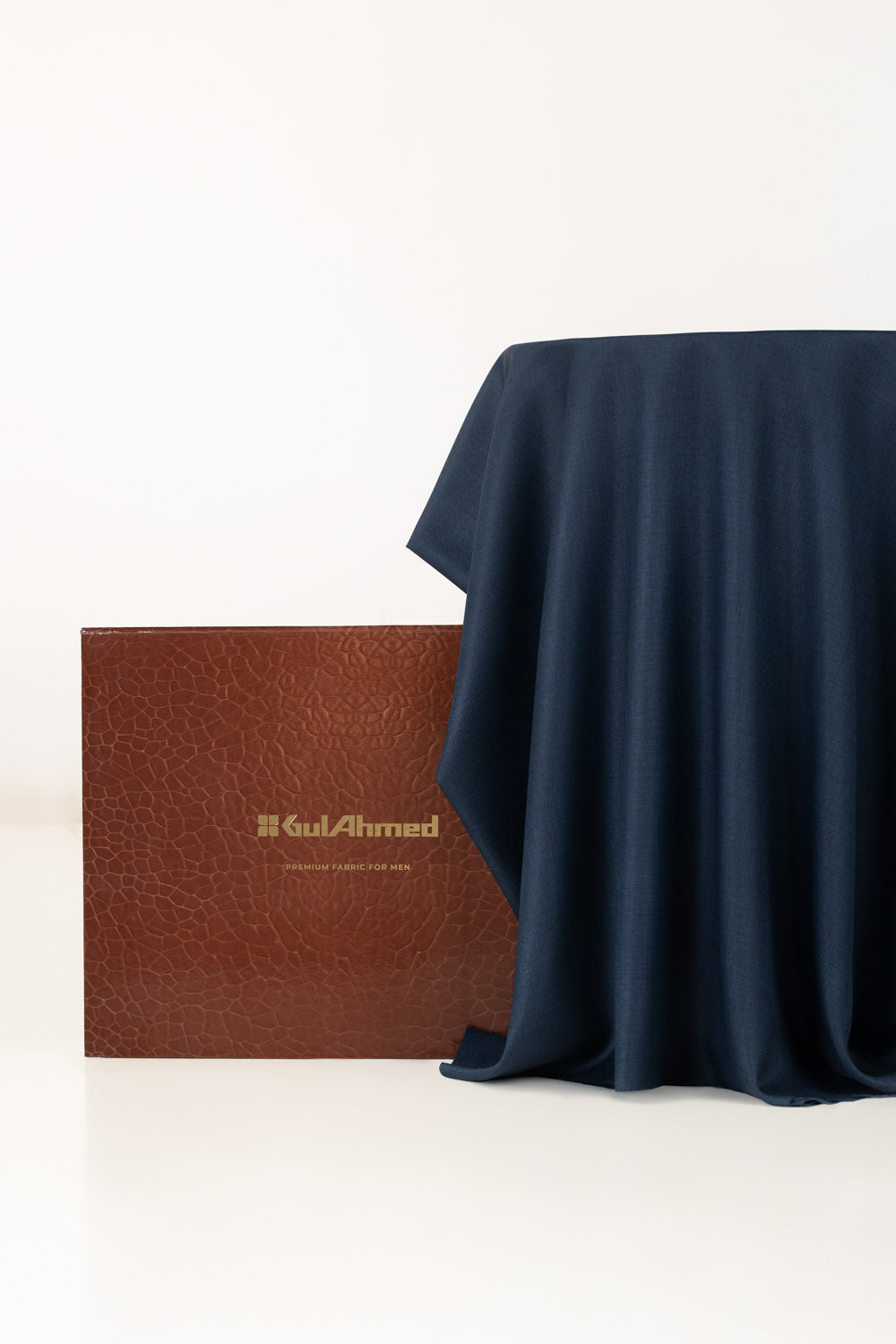 Silver Knight Unstitched Fabric Blended with Gift Box