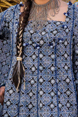 3 Piece Unstitched Silver Printed Lawn Suit CL-52622