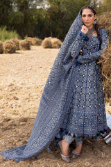 3 Piece Unstitched Silver Printed Lawn Suit CL-52622