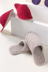 Silver Terry Slippers
