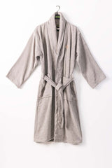Silver Velour Bathrobe