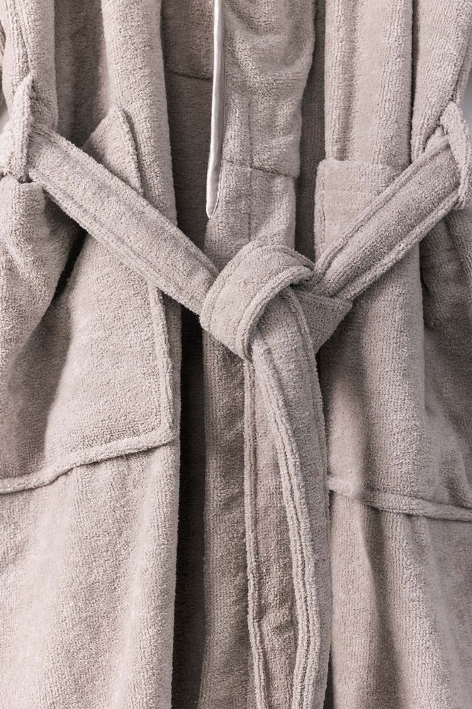 Silver Velour Bathrobe