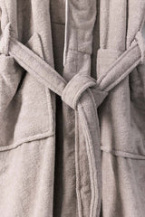 Silver Velour Bathrobe