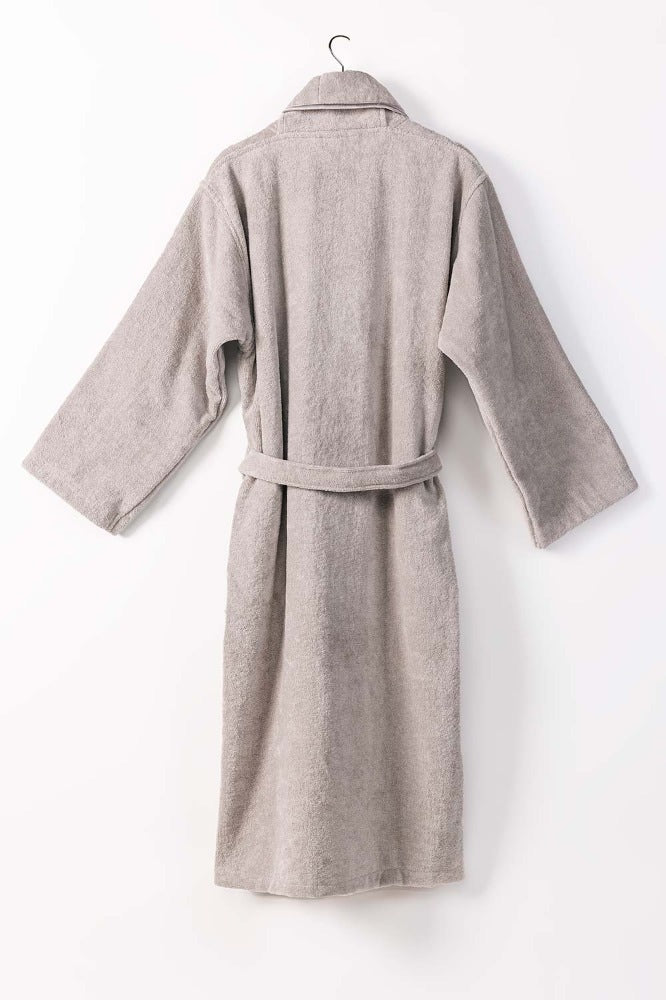 Silver Velour Bathrobe