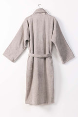 Silver Velour Bathrobe