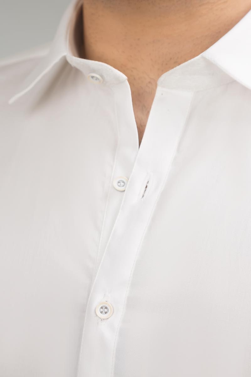 100% Cotton Regular Fit Fashion Stitched Suit Off White SKS-123