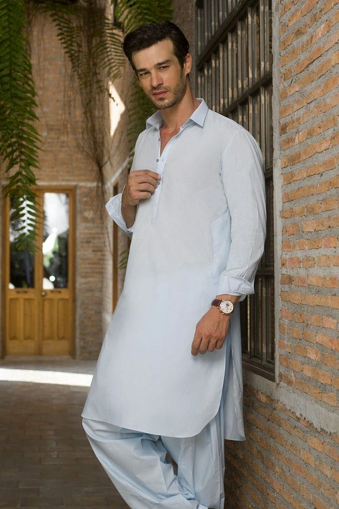 100% Cotton Regular Fit Fashion Stitched Suit SKS-127