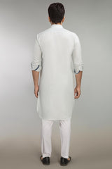 100% Cotton Fashion Stitched Suit Regular Fit Mint SKS-135