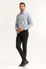 Sky Blue Self Textured Formal Shirt MN-FS-PD24-073