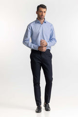 Sky Blue Self Textured Formal Shirt MN-FS-PD24-085