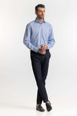 Sky Blue Self Textured Formal Shirt MN-FS-PD24-085