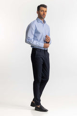 Sky Blue Self Textured Formal Shirt MN-FS-PD24-085