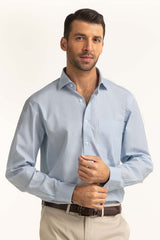 Sky White Stripe Formal Shirt MN-FS-YD24-089