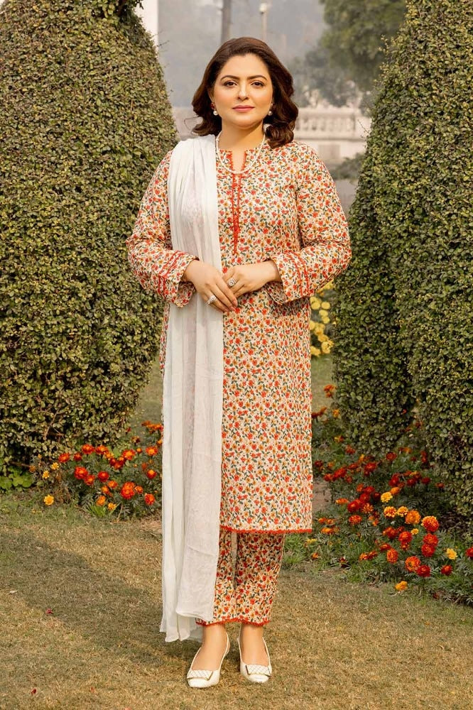 Printed Lawn Unstitched Shirt