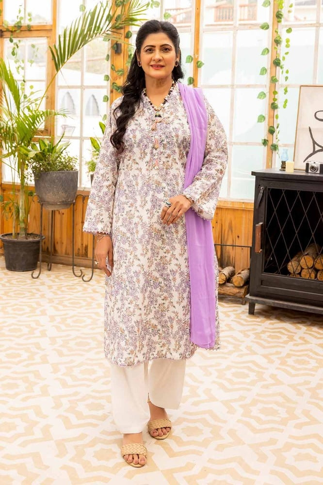 Printed Lawn Unstitched Shirt