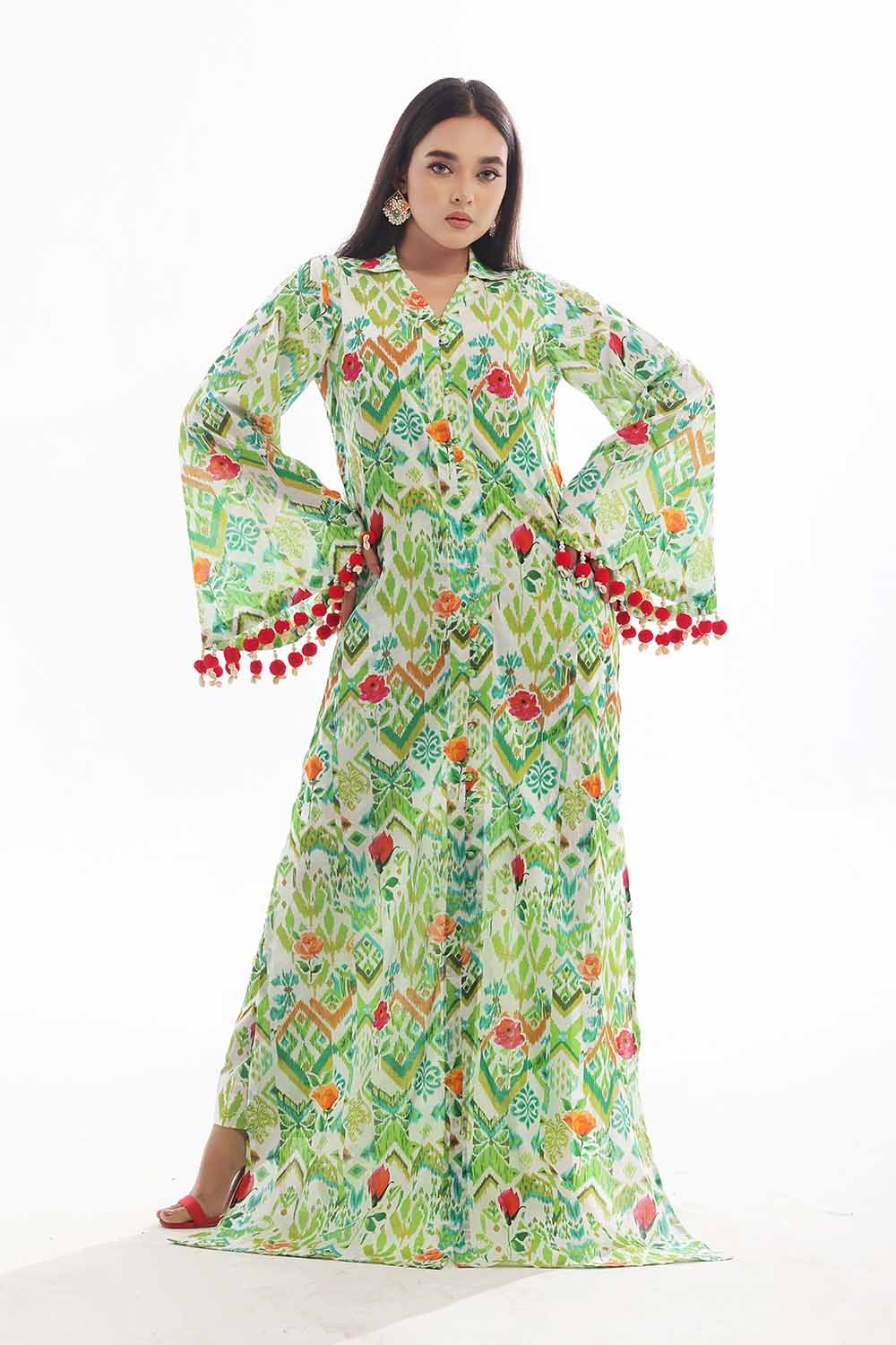1 Piece Unstitched Printed Lawn Shirt