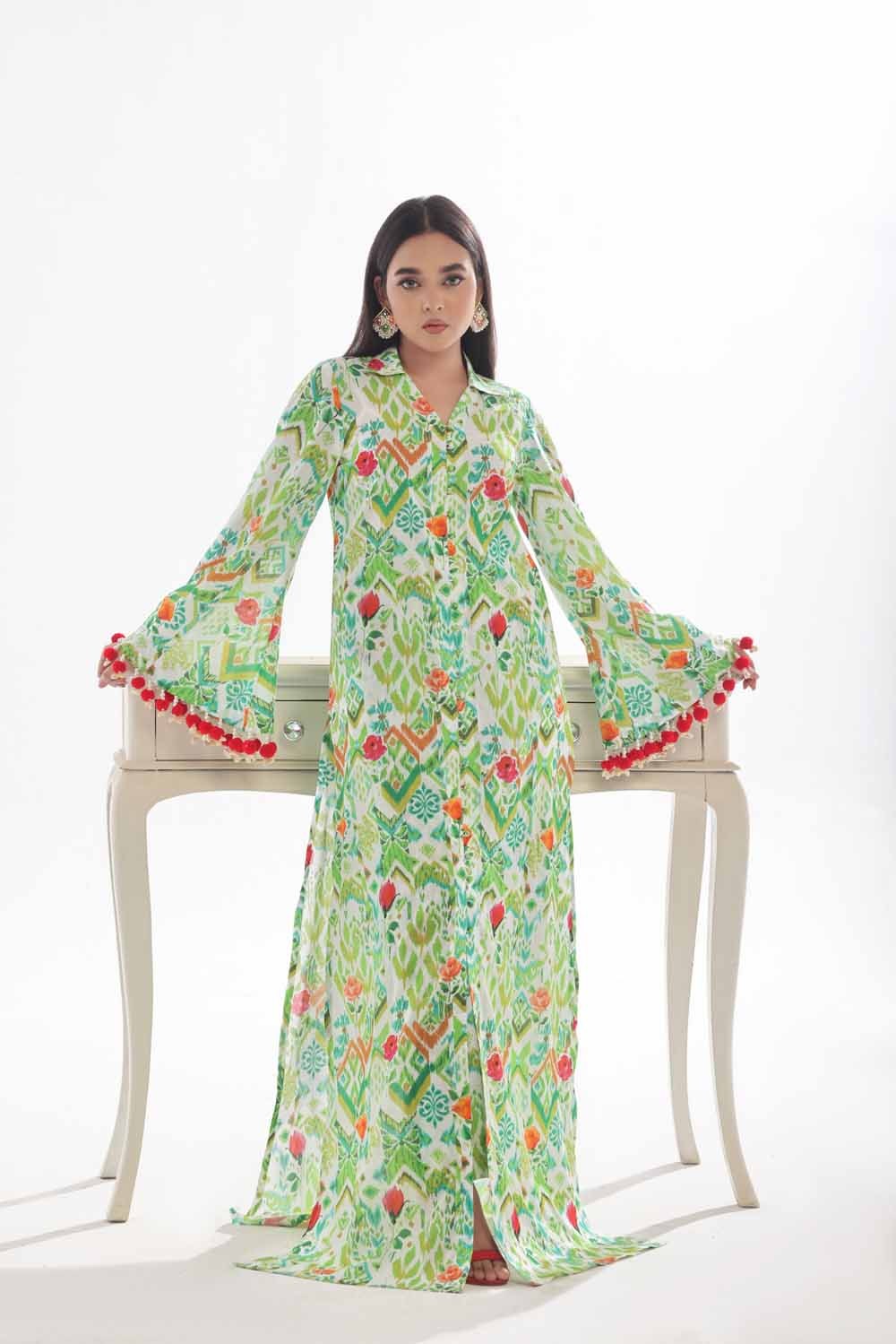1 Piece Unstitched Printed Lawn Shirt
