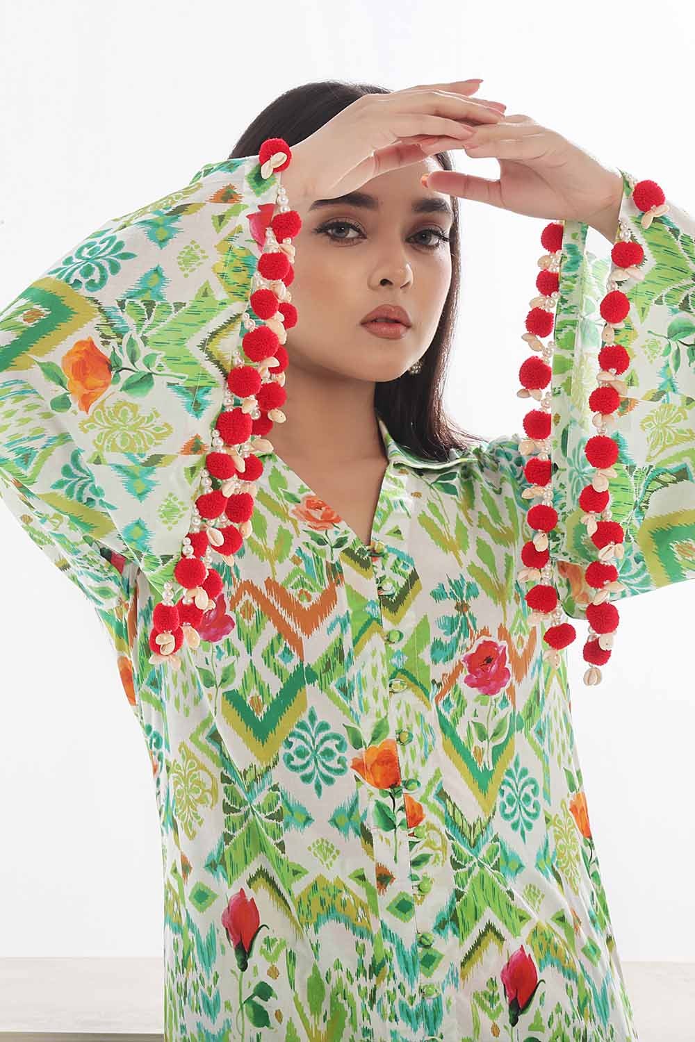 1 Piece Unstitched Printed Lawn Shirt