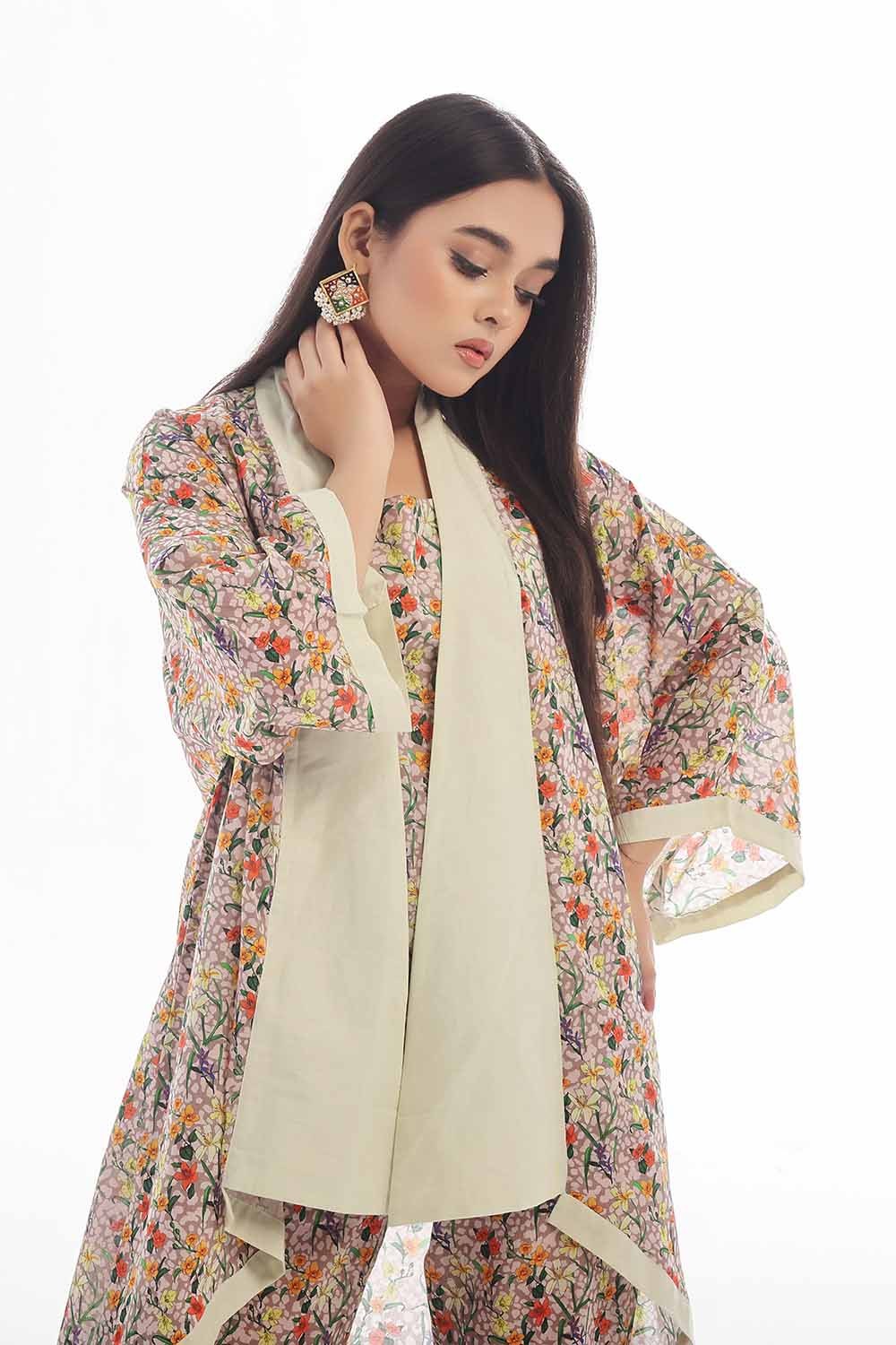 1 Piece Unstitched Printed Lawn Shirt SL-52045