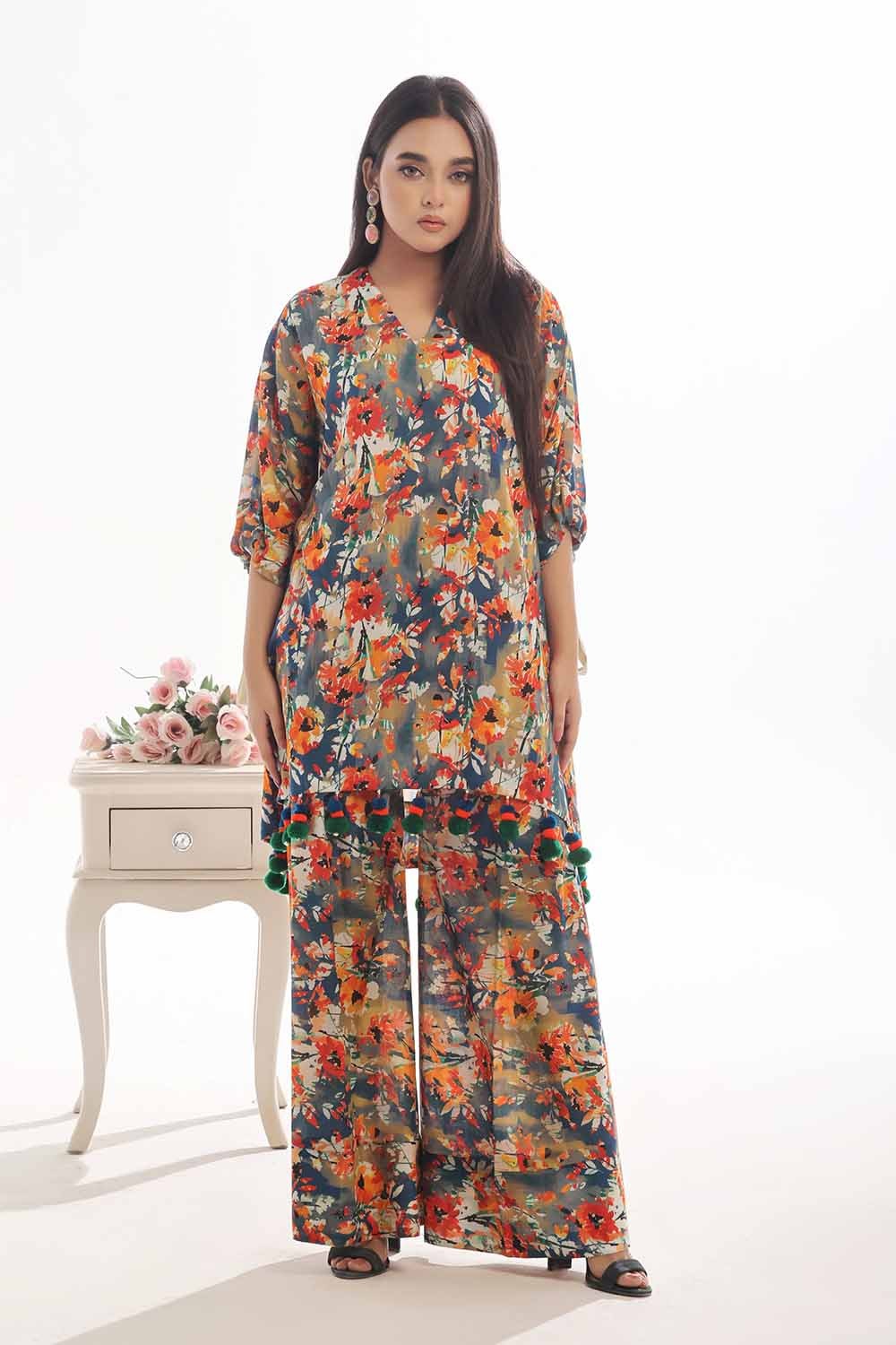 1 Piece Unstitched Printed Lawn Shirt SL-52051