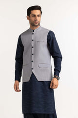 Sliver Grey Basic Waist Coat WC-PD23-009