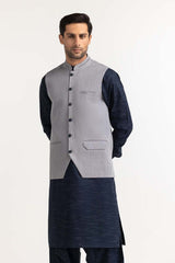 Sliver Grey Basic Waist Coat WC-PD23-009