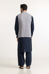 Sliver Grey Basic Waist Coat WC-PD23-009