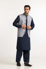 Sliver Grey Basic Waist Coat WC-PD23-009