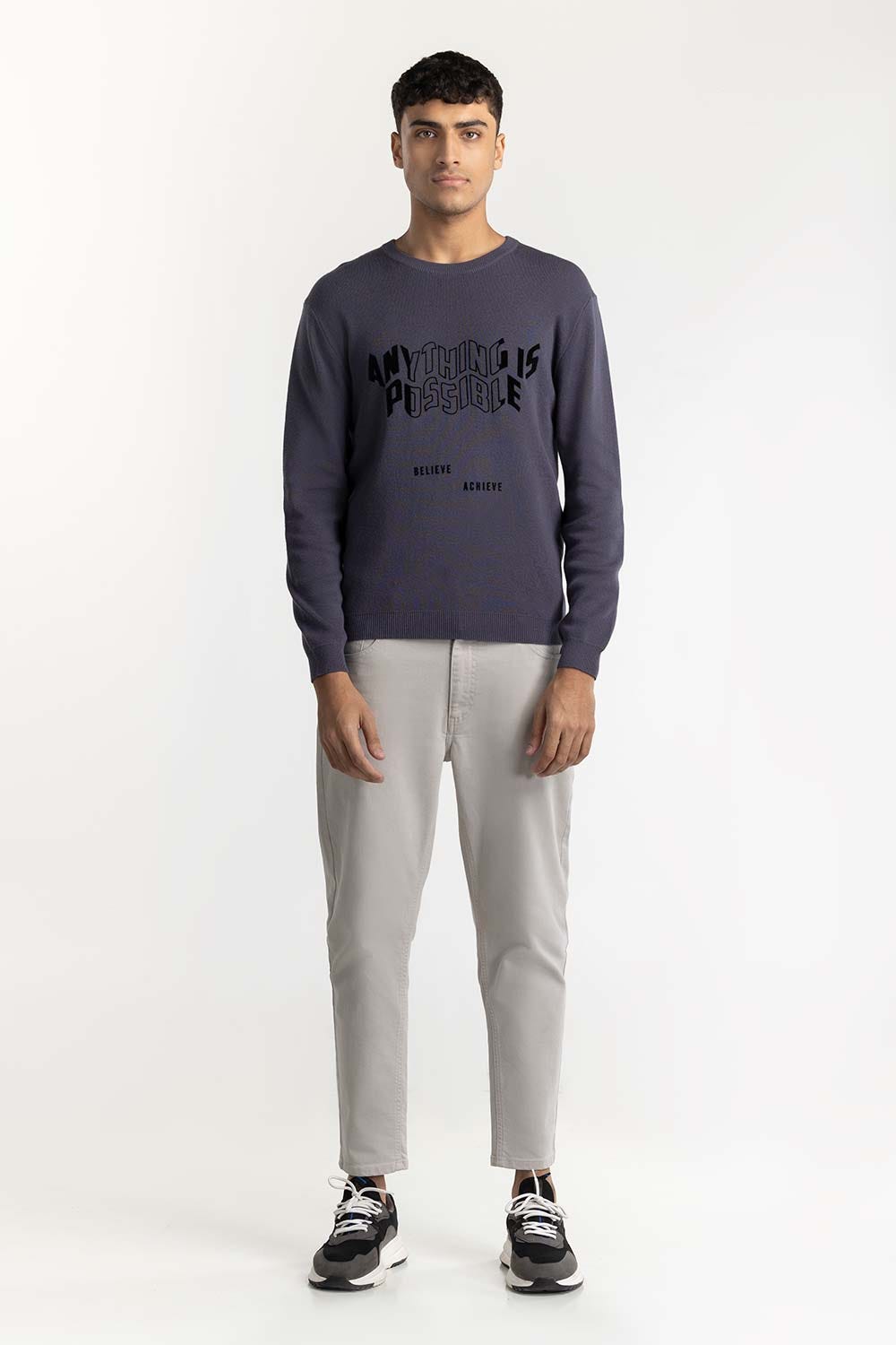 Slogan Sweater 224-111-064