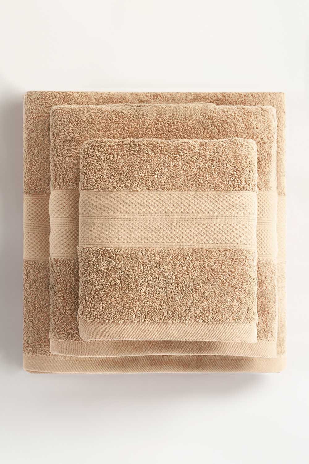 Smoke Combed Towel Plain