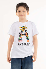 Toddler Boy Snow White Print Knit Top TBKT-2210059