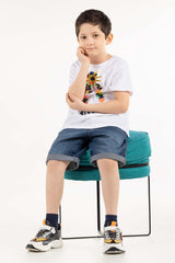 Toddler Boy Snow White Print Knit Top TBKT-2210059
