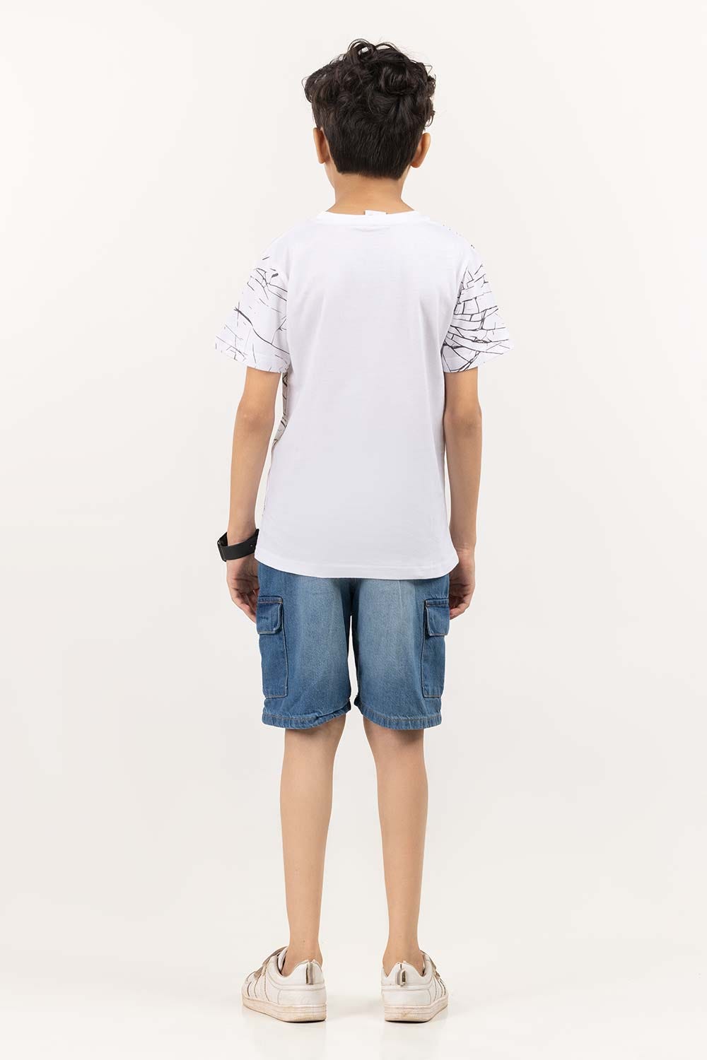 Junior Boy Snow White Printed Knit Top JBKT-2210053