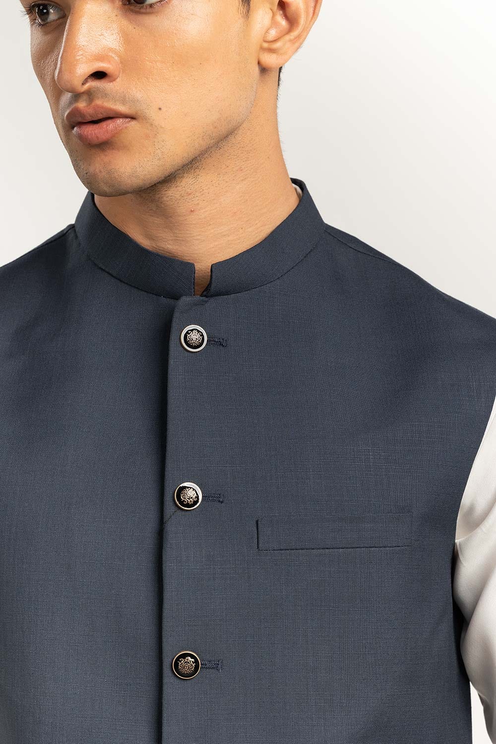 Space Grey Fasion Waist Coat