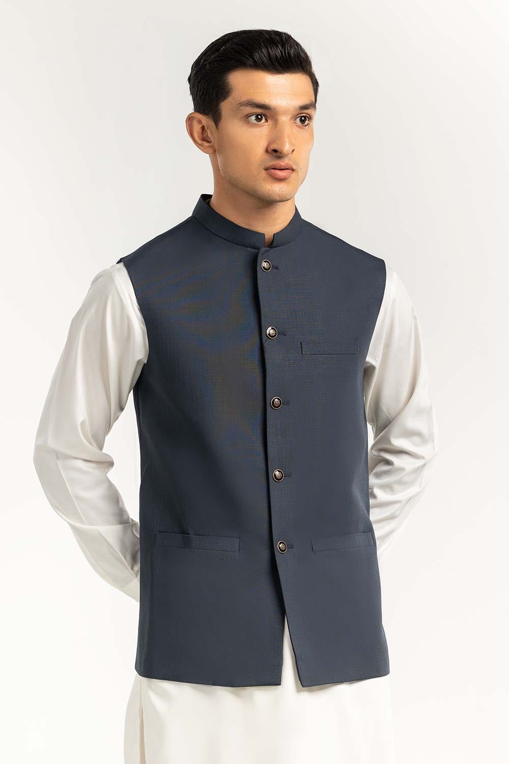 Space Grey Fasion Waist Coat