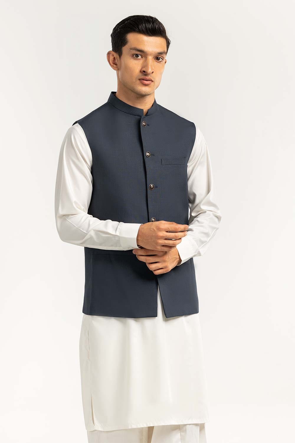Space Grey Fasion Waist Coat